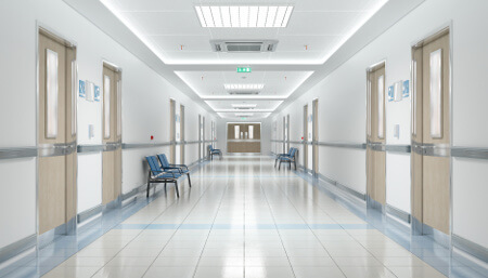 Couloir d'un hôpital