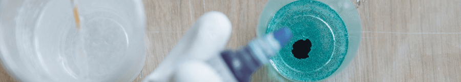 Epoxy in Cup Being Dyed