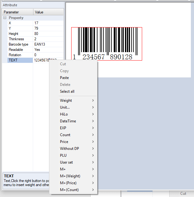 Define Contents of Barcode